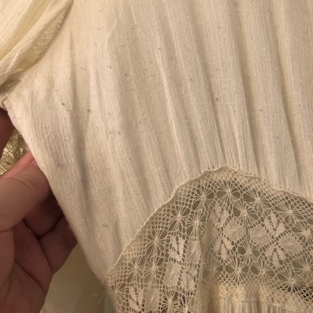 Free People ivory mini dress - Picture 4 of 6